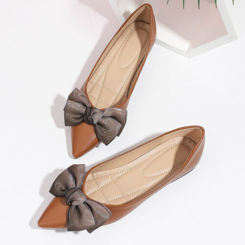 Women’s Plus Size Pointed Toe Ballet Flats